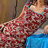 Designer Dress Material In Maroon And Black