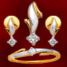 Diamond Pendant Set